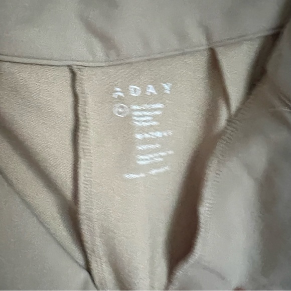 ADAY Portfolio Pants High Waisted Tapered Trousers in Latte Light Tan - Picture 5 of 12